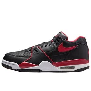 NIB Men Nike Air Flight 89 Low Bred  FZ3045-001  Black/Gym Red/White